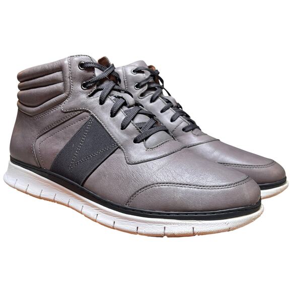 VIONIC Fresh Jamal Men's 13 Charcoal High Top Leather Sneaker Orthotic Shoes - Picture 6 of 11